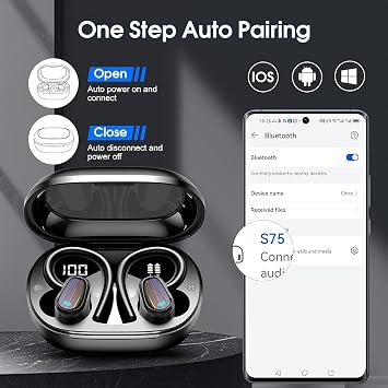 TWS Bluetooth 5.3 Wireless Gaming Earbuds with LED Display, ENC Noise Reduction & 40H Playtime
