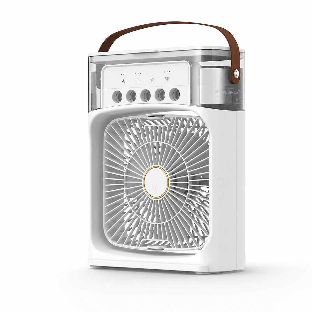 3-in-1 Portable Fan, Humidifier & Air Cooler with Large Water Reservoir