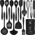 Product Title  15-Piece Premium Silicone Kitchen Utensil Set with Holder – Heat Resistant Cooking Tools