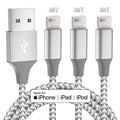 -Pack 10FT Braided Lightning Charging Cable for iPhone, iPad & iPod – Fast Charging & Data Sync